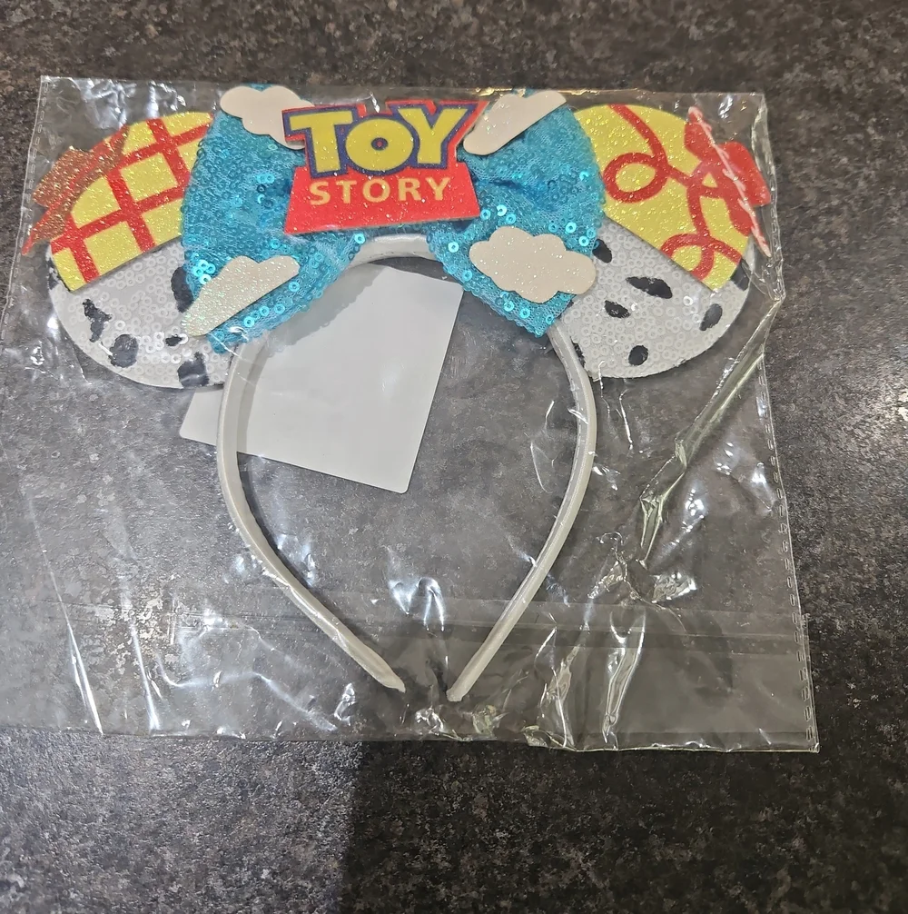 Toy Story Woody & Bullseye Inspired Sequin Mouse Ears Headband